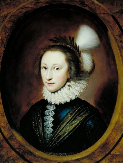 Portrait of Susanna Temple, Later Lady Lister by Cornelius I Johnson